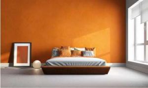 bedroom colour orange harding's calgary