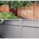 Exterior Painting Fence before and after