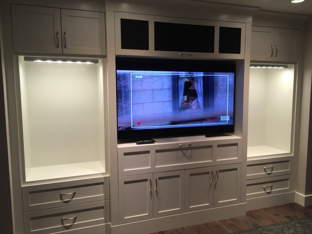 built-in cabinets after