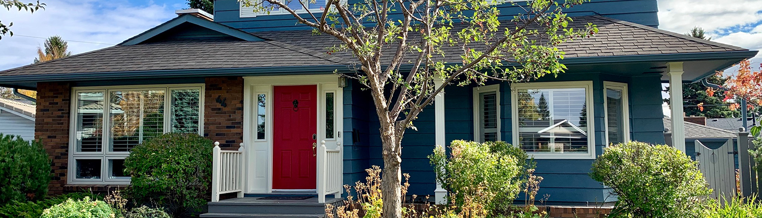 Residential Red Front Door