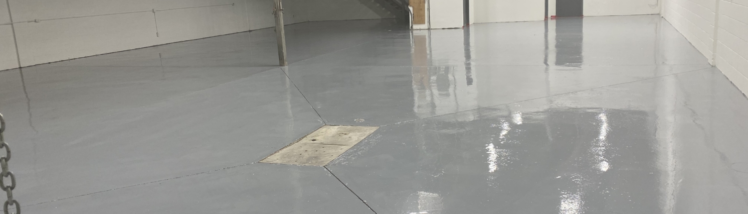 Epoxy Floor Coating Commercial warehouse bay