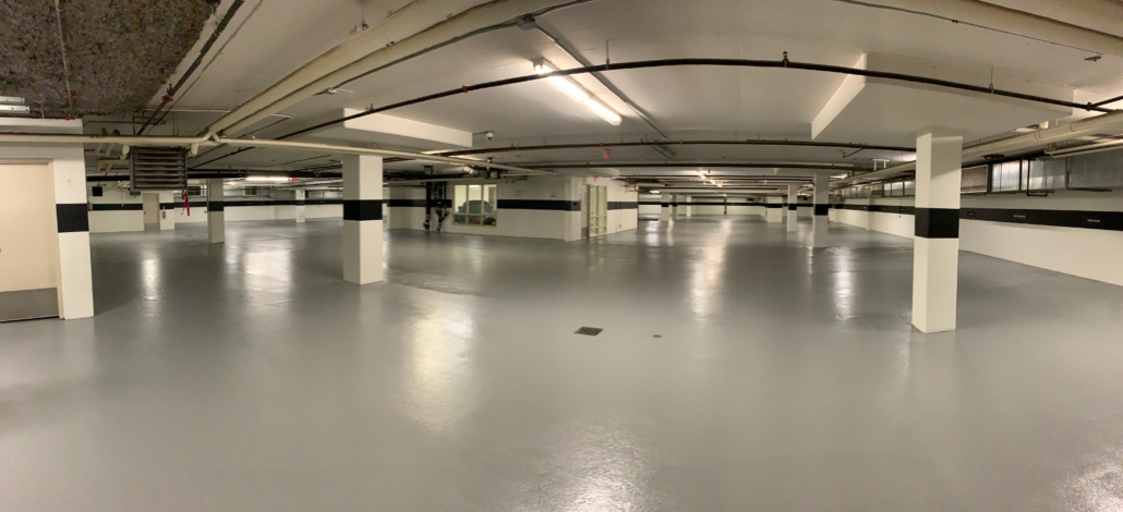 Epoxy Floor Garage Commercial application