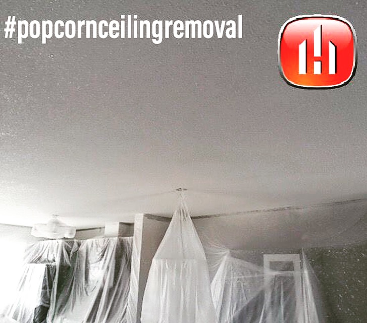 Popcorn Ceiling removal preparation